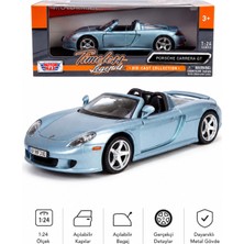 Craftivio 1:24 Porsche Carrera Gt Açılabilir Kapılı Metal Diecast Model Araba