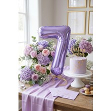 Partixa 32 Inç Mor Rakam 7 Folyo Balon