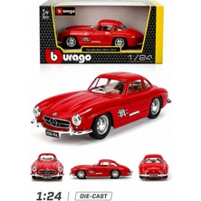 Craftivio 1:24 Mercedes-Benz 300 Sl 1954 Kırmızı Diecast Model Araba
