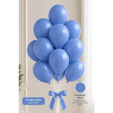 Partixa Latex Balon Seti 10'lu- Periwinkle Mavisi