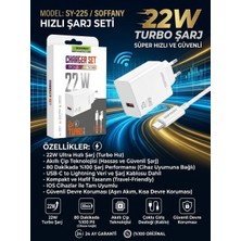 Soffany SY-225 22W Süper Hızlı Turbo Şarj Adaptörü - Lisinya
