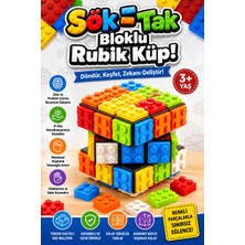 Craftivio Blok Uyumlu Rubik Zeka Küpü Tak Çıkar Bloklu Eğitici Oyuncak Sihirli Küp 3+ Yaş