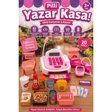 Craftivio Pilli Sesli Oyuncak Yazar Kasa ve Market Alışveriş Seti - 20 Parça Eğitici Kasiyer Oyunu 3+ Yaş