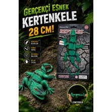 Craftivio Gerçekçi Esnek Kertenkele Figürü 28 cm Uzayan Yumuşak Dokulu Sürüngen Oyuncak