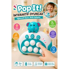 Craftivio Işıklı ve Müzikli Elektronik Pop It Akıl ve Zeka Geliştirici Interaktif Hızlı Itme Eğitici Oyuncak 3+ Yaş
