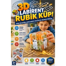 Craftivio 3D Labirent Zeka Küpü Eğitici Akıl Oyunu Çelik Bilyeli Sabır ve Odaklanma Oyuncağı 3+ Yaş