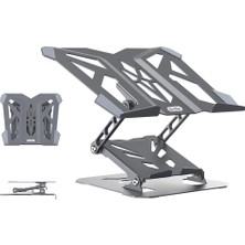 Go-Des Go Des GD-HD286 Katlanabilir Ayarlanabilir Laptop ve Notebook Standı Gri