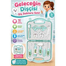 Craftivio Eğitici Çantalı Oyuncak Dişçi Seti 10 Parça Kız Çocuk Diş Doktoru Oyun Seti (3+ Yaş)