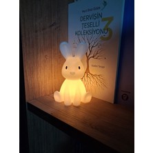 Ofis 3D Sevimli Tavşan Pilli Tealight Mum