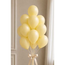 Partixa Latex Balon Seti 10'lu- Açık Sarı
