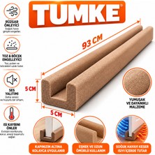 Tumke Kapı Altı Rüzgar Önleyici 3 Adet – U Tipi Kapı Altı Süngeri, Ses Isı Toz ve Böcek Engelleyici Yalıtım Izolasyon Bandıt