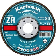 Caftra Karbosan Zr Flap Disk 115X22 mm 40 Kum