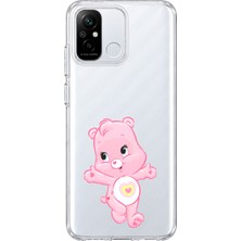 Mobilpad Redmi 12C Uyumlu Sevimli Ayıcık Desenli Şeffaf Telefon Kılıfı
