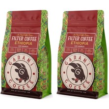 Garani Ethiopia Filtre Kahve Ikili Set 2X250 G Toplam 500 G Öğütülmüş Orta Kavrum French Press Için