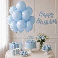 Partixa Latex Balon Seti 10'lu- Açık Mavi