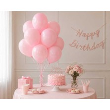 Partixa Latex Balon Seti 10'lu- Pembe
