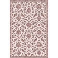 Kartela Halı Madalyonsuz Vintage İran Desenli Halı Gül Kurusu Kaymaz Taban 60x90 cm