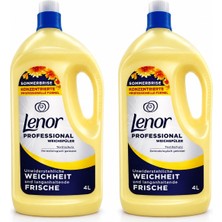 Lenor Professional Yaz Esintisi Konsantre Çamaşır Yumuşatıcısı 2X4000 ml