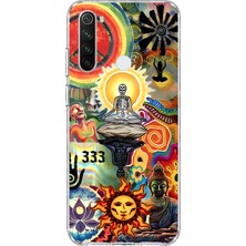 Mobilpad Redmi Note 8 Uyumlu Kolaj Desenli Şeffaf Telefon Kılıfı
