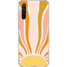 Mobilpad Redmi Note 8 Uyumlu Güneş Desenli Şeffaf Telefon Kılıfı