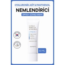 Dr. Pepti Uv Plus Moist-Up Sunscreen SPF50+ Pa++++ - 10 Tip Hyaluronik Asit Pantenol Seramid Içeren Nemlendirici ve Serinletici Güneş Kremi 50 ml