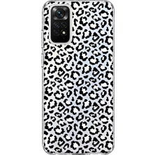 Mobilpad Redmi Note 11/11S Uyumlu Leopar Desenli Şeffaf Telefon Kılıfı