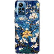 Mobilpad Redmi Note 11 Pro/note 12 Pro 4g Uyumlu Çiçek Kolaj Desenli Şeffaf Telefon Kılıfı