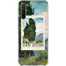 Mobilpad Redmi Note 8 Uyumlu Van Gogh Desenli Şeffaf Telefon Kılıfı