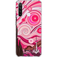 Mobilpad Redmi Note 8 Uyumlu Van Gogh Desenli Şeffaf Telefon Kılıfı