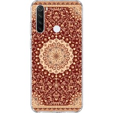 Mobilpad Redmi Note 8 Uyumlu Kilim Desenli Şeffaf Telefon Kılıfı