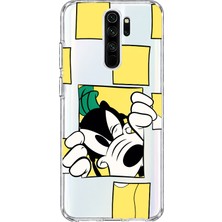 Mobilpad Redmi Note 8 Pro Uyumlu Goofy Desenli Şeffaf Telefon Kılıfı