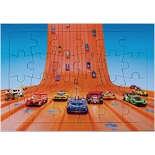 Riyaz Arabalar | Çocuklar Için Puzzle, A5 Boyut, Herbiri 24 Parça (+3 Yaş)