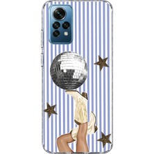 Mobilpad Redmi Note 11 Pro/note 12 Pro 4g Uyumlu Disco Topu Desenli Şeffaf Telefon Kılıfı