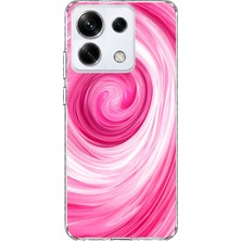Mobilpad Redmi Note 13 Pro 5g Uyumlu Spiral Desenli Şeffaf Telefon Kılıfı