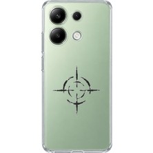 Mobilpad Redmi Note 13 4g Uyumlu Crossair Desenli Şeffaf Telefon Kılıfı