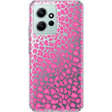Mobilpad Redmi Note 12 4g Uyumlu Leopar Desenli Şeffaf Telefon Kılıfı
