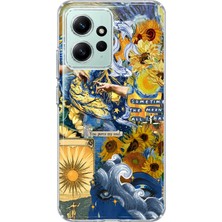 Mobilpad Redmi Note 12 4g Uyumlu Van Gogh Kolaj Desenli Şeffaf Telefon Kılıfı