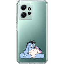 Mobilpad Redmi Note 12 4g Uyumlu Eeyore Desenli Şeffaf Telefon Kılıfı