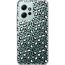 Mobilpad Redmi Note 12 4g Uyumlu Leopar Desenli Şeffaf Telefon Kılıfı
