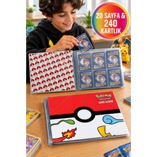 Toyfest Pokemon Kart Albümü 240 Kartlık Koleksiyon Kartlığı 20 Sayfa Poketop Tasarım