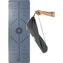 Focus Serisi Sis Mavisi 4.1 mm Doğal Kauçuk Kaydırmaz Yoga Matı