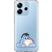 Mobilpad Redmi Note 14 4g Uyumlu Eeyore Desenli Şeffaf Telefon Kılıfı