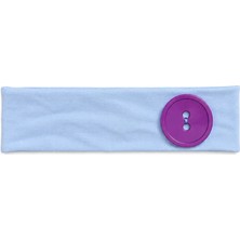 Cherry Lemon Düğme Detaylı Y2K Pinterest Pamuklu Esnek Yumuşak Saç Bandı Punk Bandana 6.5cm