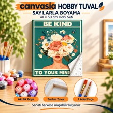 Sayılarla Boyama Numaralı Tuval Seti Boya Fırça Dahil 40X50 cm Zihnin Bağlantısı