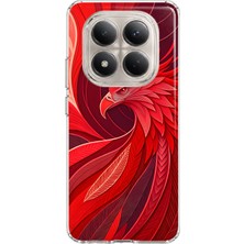 Mobilpad Redmi Note 15 Pro 5g Uyumlu Anka Kuşu Desenli Şeffaf Telefon Kılıfı