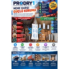 Prodry 1 Konteyner Nem Alıcı Aktif Kil – Askılı Rutubet Giderici, Nem Tutucu, Yoğuşma ve Korozyon Önleyici 1 Paket 1 kg