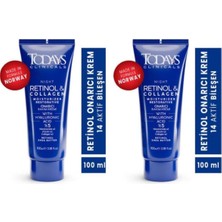 Onarıcı Krem, Retinol & Collagen, Hyaluronic Acid, 100 Ml, 2 Adet
