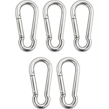 (5 Adet) 5 mm Mini Karabina Kilitsiz Metal Klips Kanca Kamp Dağcılık Outdoor Yardımcı Ekipman