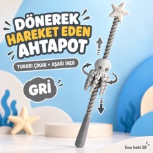 Jenerik 3D Baskı Eklemli Ahtapot Oyuncak - Gri