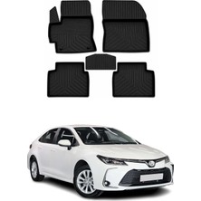 Toyota Corolla 12 2019-2026 Uyumlu 4d Havuzlu Paspas Siyah 5 Parça